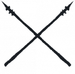 crossed spears symbol
